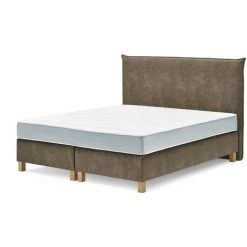 Lit Complet BOBOCHIC - Ensemble De Literie Complet OMIRA 160x200 Cm 160x200 Marron - Marron