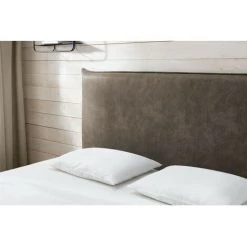 Lit Complet BOBOCHIC - Ensemble De Literie Complet OMIRA 160x200 Cm 160x200 Marron - Marron -BOBOCHIC Soldes 2022 47558673 5