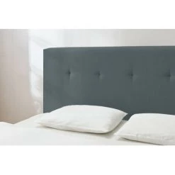 Lit Complet BOBOCHIC - Ensemble De Literie Complet OMALEY 180x200 Cm 180x200 Gris Foncé - Gris Foncé -BOBOCHIC Soldes 2022 47558683 5