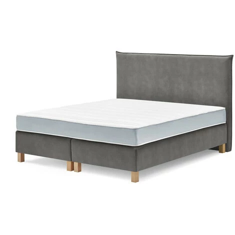 Lit Complet BOBOCHIC - Ensemble De Literie Complet OMIRA 180x200 Cm 180x200 Gris Anthracite - Gris Anthracite 3 Lit Complet BOBOCHIC - Ensemble De Literie Complet OMIRA 180x200 Cm 180x200 Gris Anthracite - Gris Anthracite