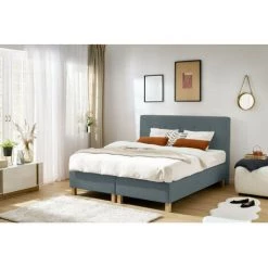 Lit Complet BOBOCHIC - Ensemble De Literie Complet OMALEY 160x200 Cm 160x200 Gris Foncé - Gris Foncé -BOBOCHIC Soldes 2022 47559292 3