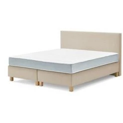 Lit Complet BOBOCHIC - Ensemble De Literie Complet OHARA 160x200 Cm 160x200 Beige - Beige