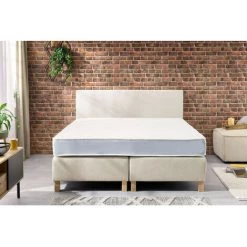 Lit Complet BOBOCHIC - Ensemble De Literie Complet OHARA 160x200 Cm 160x200 Beige - Beige -BOBOCHIC Soldes 2022 47559302 4