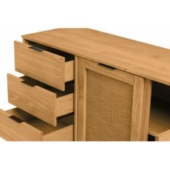 BOBOCHIC Buffet 130 Cm YOKO Bois Clair - Marron -BOBOCHIC Soldes 2022 48344317 5