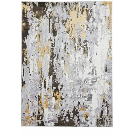 Tapis BOBOCHIC - Tapis Poil Long Rectangulaire TRECK Motif Graphique 120x170 Jaune - Jaune 3 Tapis BOBOCHIC - Tapis Poil Long Rectangulaire TRECK Motif Graphique 120x170 Jaune - Jaune