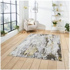 Tapis BOBOCHIC - Tapis Poil Long Rectangulaire TRECK Motif Graphique 120x170 Jaune - Jaune 9 Tapis BOBOCHIC - Tapis Poil Long Rectangulaire TRECK Motif Graphique 120x170 Jaune - Jaune -BOBOCHIC Soldes 2022 48789950 3