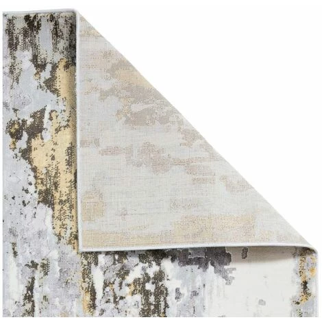 Tapis BOBOCHIC - Tapis Poil Long Rectangulaire TRECK Motif Graphique 120x170 Jaune - Jaune 6 Tapis BOBOCHIC - Tapis Poil Long Rectangulaire TRECK Motif Graphique 120x170 Jaune - Jaune – Image 4