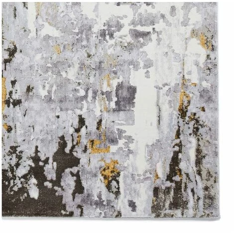 Tapis BOBOCHIC - Tapis Poil Long Rectangulaire TRECK Motif Graphique 120x170 Jaune - Jaune 7 Tapis BOBOCHIC - Tapis Poil Long Rectangulaire TRECK Motif Graphique 120x170 Jaune - Jaune – Image 5