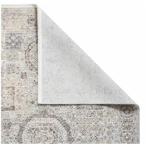 Tapis BOBOCHIC - Tapis Poil Mi-long Rectangulaire ANNE Motif Oriental 120x170 Gris - Gris 6 Tapis BOBOCHIC - Tapis Poil Mi-long Rectangulaire ANNE Motif Oriental 120x170 Gris - Gris – Image 4
