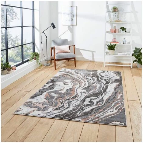 Tapis BOBOCHIC - Tapis Poil Long Rectangulaire STAR Motif Graphique 120x170 Rose - Rose 4 Tapis BOBOCHIC - Tapis Poil Long Rectangulaire STAR Motif Graphique 120x170 Rose - Rose – Image 2