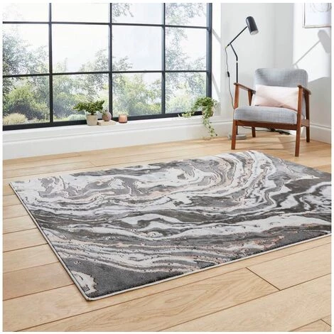 Tapis BOBOCHIC - Tapis Poil Long Rectangulaire STAR Motif Graphique 120x170 Rose - Rose 5 Tapis BOBOCHIC - Tapis Poil Long Rectangulaire STAR Motif Graphique 120x170 Rose - Rose – Image 3