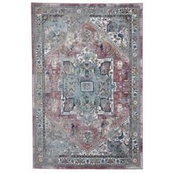 Tapis BOBOCHIC - Tapis Poil Mi-long Rectangulaire BEA Motif Oriental 60x230 Bleu - Bleu