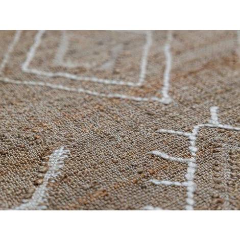 Tapis BOBOCHIC - Tapis En Jute PHILIS Motif Graphique 120x170 Beige - Beige 5 Tapis BOBOCHIC - Tapis En Jute PHILIS Motif Graphique 120x170 Beige - Beige – Image 3