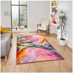 Tapis BOBOCHIC - Tapis Poil Court Rectangulaire NACIO Motif Graphique Multicolor 160x220 Multicolore -BOBOCHIC Soldes 2022 48790002 2
