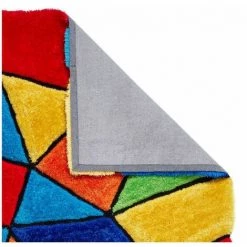 Tapis BOBOCHIC - Tapis Poil Shaggy Rectangulaire QUATRO Motif Graphique Multicolor 120x170 Multicolore - Multicolore -BOBOCHIC Soldes 2022 48790040 2