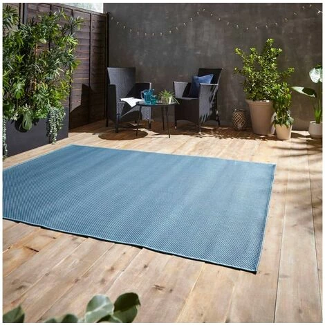 Tapis D'extérieur BOBOCHIC - Tapis D'extérieur OREGON Uni 120x170 Bleu - Bleu 5 Tapis D'extérieur BOBOCHIC - Tapis D'extérieur OREGON Uni 120x170 Bleu - Bleu – Image 3