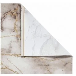 Tapis BOBOCHIC - Tapis Poil Court Rectangualire WILLOW Motif Graphique 120x170 Beige -BOBOCHIC Soldes 2022 48790058 4