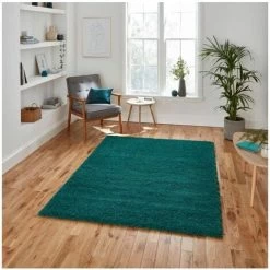Tapis BOBOCHIC - Tapis Poil Shaggy Rectangulaire AMY Uni 80x150 Vert - Vert -BOBOCHIC Soldes 2022 48790065 2