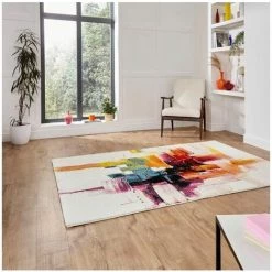 Tapis BOBOCHIC - Tapis Poil Court Rectangulaire CLEA Motif Graphique Multicolor 80x150 Multicolore - Multicolore -BOBOCHIC Soldes 2022 48790066 3