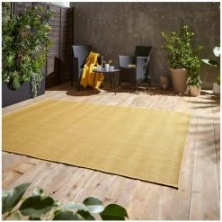 Tapis D'extérieur BOBOCHIC - Tapis D'extérieur ALYSA Uni 120x170 Jaune - Jaune -BOBOCHIC Soldes 2022 48790067 3