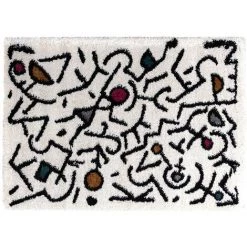 Tapis BOBOCHIC - Tapis Poils Shaggy APPAJ Motif Graphique 120x170 Multicolore - Multicolore