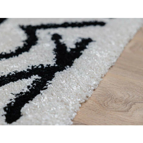 Tapis BOBOCHIC - Tapis Poils Shaggy APPAJ Motif Graphique 120x170 Multicolore - Multicolore 5 Tapis BOBOCHIC - Tapis Poils Shaggy APPAJ Motif Graphique 120x170 Multicolore - Multicolore – Image 3