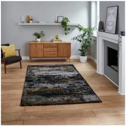 Tapis BOBOCHIC - Tapis Poil Court Rectangulaire LARA Motif Graphique 120x170 Noir - Noir 8 Tapis BOBOCHIC - Tapis Poil Court Rectangulaire LARA Motif Graphique 120x170 Noir - Noir -BOBOCHIC Soldes 2022 48790083 2