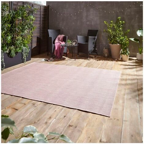 Tapis D'extérieur BOBOCHIC - Tapis D'extérieur MELKA Uni 120x170 Rose - Rose 5 Tapis D'extérieur BOBOCHIC - Tapis D'extérieur MELKA Uni 120x170 Rose - Rose – Image 3