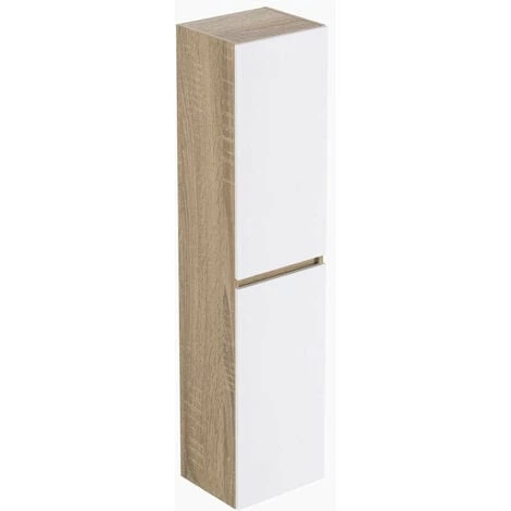 BOBOCHIC Colonne De Salle De Bain 140 Cm MAHO Blanc Et Bois - Blanc Et Bois 4 BOBOCHIC Colonne De Salle De Bain 140 Cm MAHO Blanc Et Bois - Blanc Et Bois – Image 2