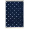 Tapis BOBOCHIC - Tapis Poils Shaggy MAELL Motif Graphique 120x170 Bleu Marine - Bleu Marine