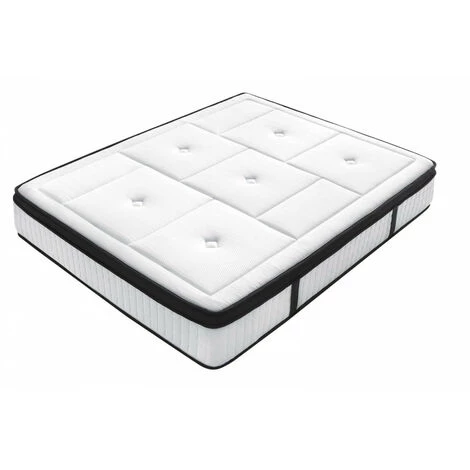 Ensemble Literie BOBOCHIC - Ensemble Matelas 32 Cm 1254 Ressorts Ensachés + Sommier Kit 140x190 Gris Anthracite - Gris Anthracite 3 Ensemble Literie BOBOCHIC - Ensemble Matelas 32 Cm 1254 Ressorts Ensachés + Sommier Kit 140x190 Gris Anthracite - Gris Anthracite