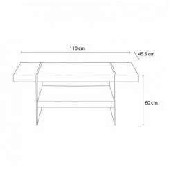 Tables Basses BOBOCHIC - Table Basse 60 Cm TARA Effet Bois Naturel - Bois Naturel -BOBOCHIC Soldes 2022 48791140 3