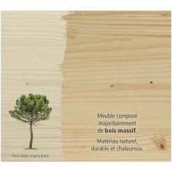 Tables Basses BOBOCHIC - Table Basse 60 Cm TARA Effet Bois Naturel - Bois Naturel -BOBOCHIC Soldes 2022 48791140 4