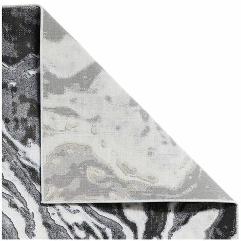 Tapis BOBOCHIC - Tapis Poil Long Rectangulaire GALAX Motif Graphique 120x170 Gris - Gris 6 Tapis BOBOCHIC - Tapis Poil Long Rectangulaire GALAX Motif Graphique 120x170 Gris - Gris – Image 4