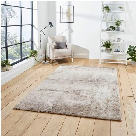 Tapis BOBOCHIC - Tapis Poil Court Rectangulaire SANA Motif Graphique 160x220 Beige - Beige 4 Tapis BOBOCHIC - Tapis Poil Court Rectangulaire SANA Motif Graphique 160x220 Beige - Beige – Image 2