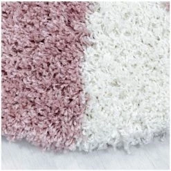 Tapis BOBOCHIC - Tapis Shaggy Rond SIDI Motif Graphique 80x80 Rose - Rose -BOBOCHIC Soldes 2022 48840910 5