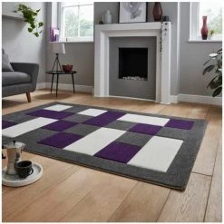 Tapis BOBOCHIC - Tapis Poil Court Rectangulaire MALTA Motif Graphique 60x120 Violet - Violet 9 Tapis BOBOCHIC - Tapis Poil Court Rectangulaire MALTA Motif Graphique 60x120 Violet - Violet -BOBOCHIC Soldes 2022 49449785 3