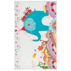 Tapis Enfant BOBOCHIC - Tapis Poil Court Rectangulaire BAMBINO Motif Graphique Multicolor 80x150 Multicolore - Multicolore