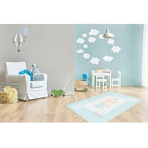 Tapis Enfant BOBOCHIC - Tapis Poil Court Rectangulaire KRISTY Motif Graphique 120x180 Menthe - Menthe 4 Tapis Enfant BOBOCHIC - Tapis Poil Court Rectangulaire KRISTY Motif Graphique 120x180 Menthe - Menthe – Image 2