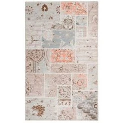 Tapis BOBOCHIC - Tapis Poil Court Rectangulaire CARA Motif Vintage Multicolor 200x290 Multicolore - Multicolore