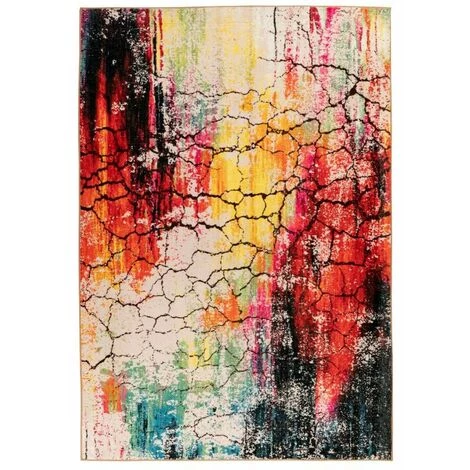 Tapis BOBOCHIC - Tapis Poil Court Rectangulaire GENIA Motif Graphique Multicolor 120x170 Multicolore - Multicolore 3 Tapis BOBOCHIC - Tapis Poil Court Rectangulaire GENIA Motif Graphique Multicolor 120x170 Multicolore - Multicolore