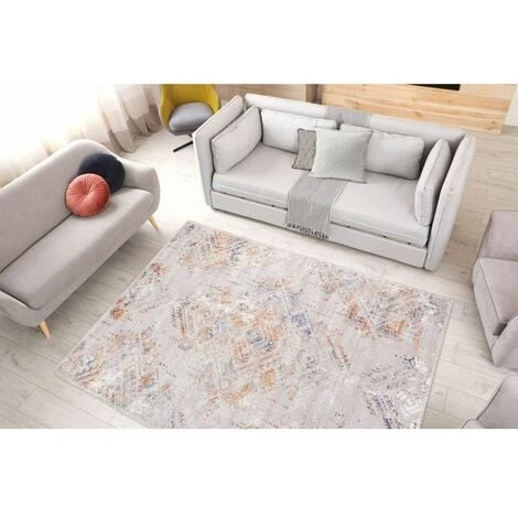 Tapis BOBOCHIC - Tapis Poil Court Rectangulaire ANTA Motif Berbère 80x150 Beige - Beige 4 Tapis BOBOCHIC - Tapis Poil Court Rectangulaire ANTA Motif Berbère 80x150 Beige - Beige – Image 2