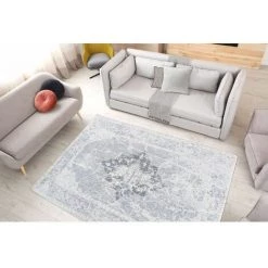 Tapis BOBOCHIC - Tapis Poil Court Rectangulaire WAFA Motif Berbère 80x150 Gris - Gris -BOBOCHIC Soldes 2022 49449945 2