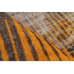 Tapis BOBOCHIC - Tapis Poil Court Rectangulaire FUTARA Motif Graphique 80x150 Jaune - Jaune -BOBOCHIC Soldes 2022 49449948 3