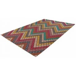Tapis BOBOCHIC - Tapis Poil Court Rectangulaire RAYA Motif Rayures Multicolor 80x150 Multicolore - Multicolore -BOBOCHIC Soldes 2022 49449949 4