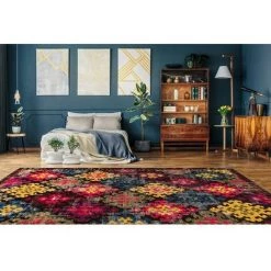Tapis BOBOCHIC - Tapis Poil Court Rectangulaire VODA Motif Losanges Multicolor 200x290 Multicolore - Multicolore -BOBOCHIC Soldes 2022 49449951 2