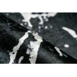 Tapis BOBOCHIC - Tapis Poil Court Rectangulaire CARLOTA Motif Vintage 120x170 Noir + Blanc - Noir + Blanc -BOBOCHIC Soldes 2022 49449962 3