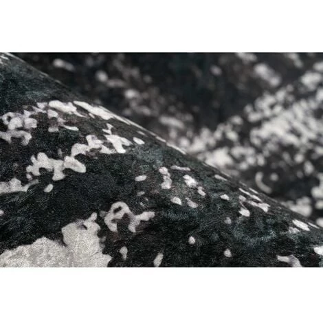 Tapis BOBOCHIC - Tapis Poil Court Rectangulaire ILONA Motif Vintage 80x150 Noir + Blanc - Noir + Blanc 5 Tapis BOBOCHIC - Tapis Poil Court Rectangulaire ILONA Motif Vintage 80x150 Noir + Blanc - Noir + Blanc – Image 3