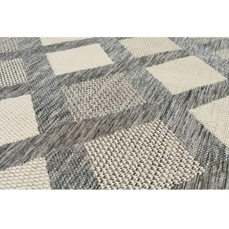 Tapis BOBOCHIC - Tapis Poil Court Rectangulaire SYMA Motif Losanges 80x150 Beige - Beige 5 Tapis BOBOCHIC - Tapis Poil Court Rectangulaire SYMA Motif Losanges 80x150 Beige - Beige – Image 3