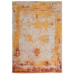 Tapis BOBOCHIC - Tapis Poil Court Rectangulaire ESALA Motif Vintage 80x150 Orange - Orange